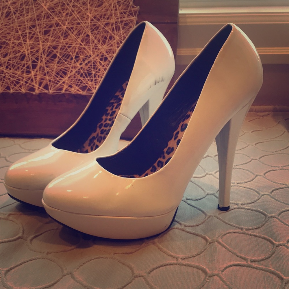 White Stiletto heels